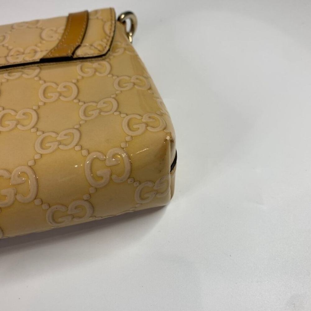 Gucci Patent Beige Shoulder Bag - Picture 15 of 16